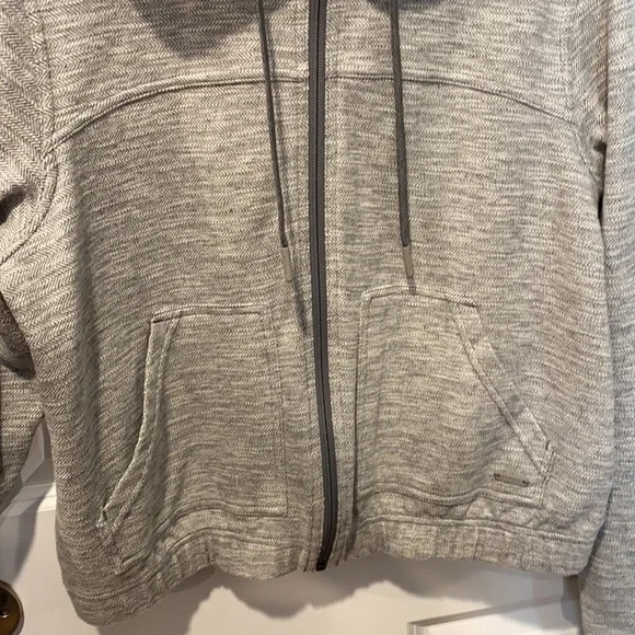 Prana Herringbone Print Full Zip Hoodie EUC - Picture 9 of 16